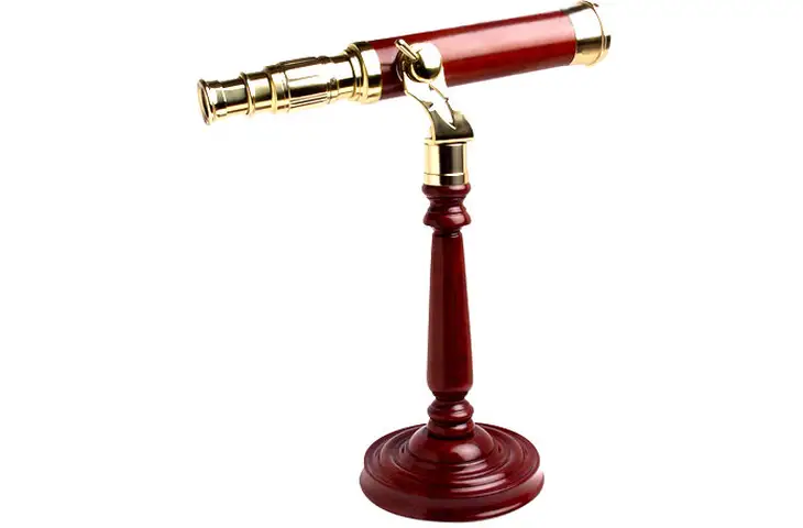 Carson 20x40mm Brass and Mahogany Telescope